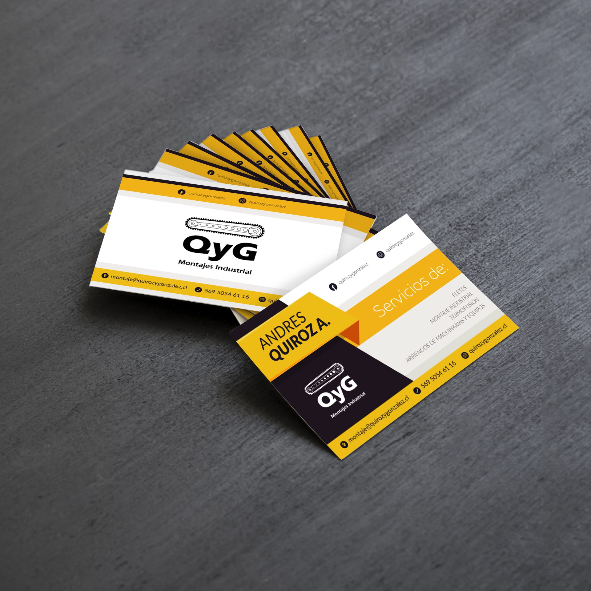 Desarrollo de tarjetas de presentación corporativas